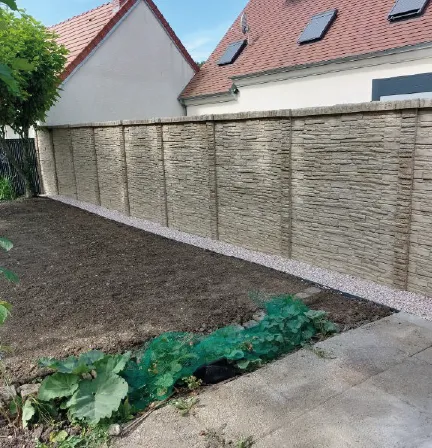 Pose de cloture aspect beton-33